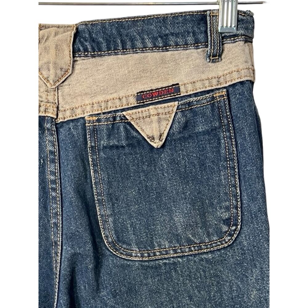 Cowden Jeans Mens 28x29 Made in USA Heavy Denim Straight Leg Boho Vintage 1980s - Picture 8 of 10